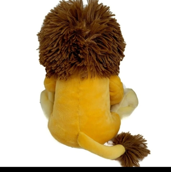 Gold & Brown 10 inch plush seated Lion from Carnivores Book by Dan Santat - Picture 3 of 10